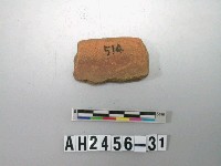 藏品(紅色夾砂口緣殘片)的圖片